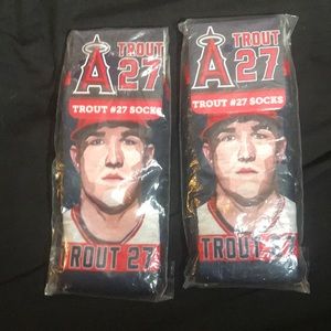 Angels Mike Trout socks 2 pairs